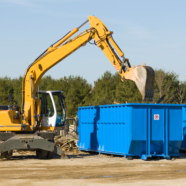 what size residential dumpster rentals are available in Crest